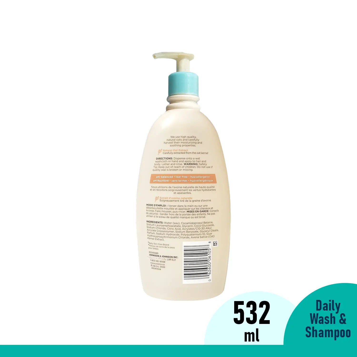 Aveeno Baby Body Wash & Shampoo 532 ml