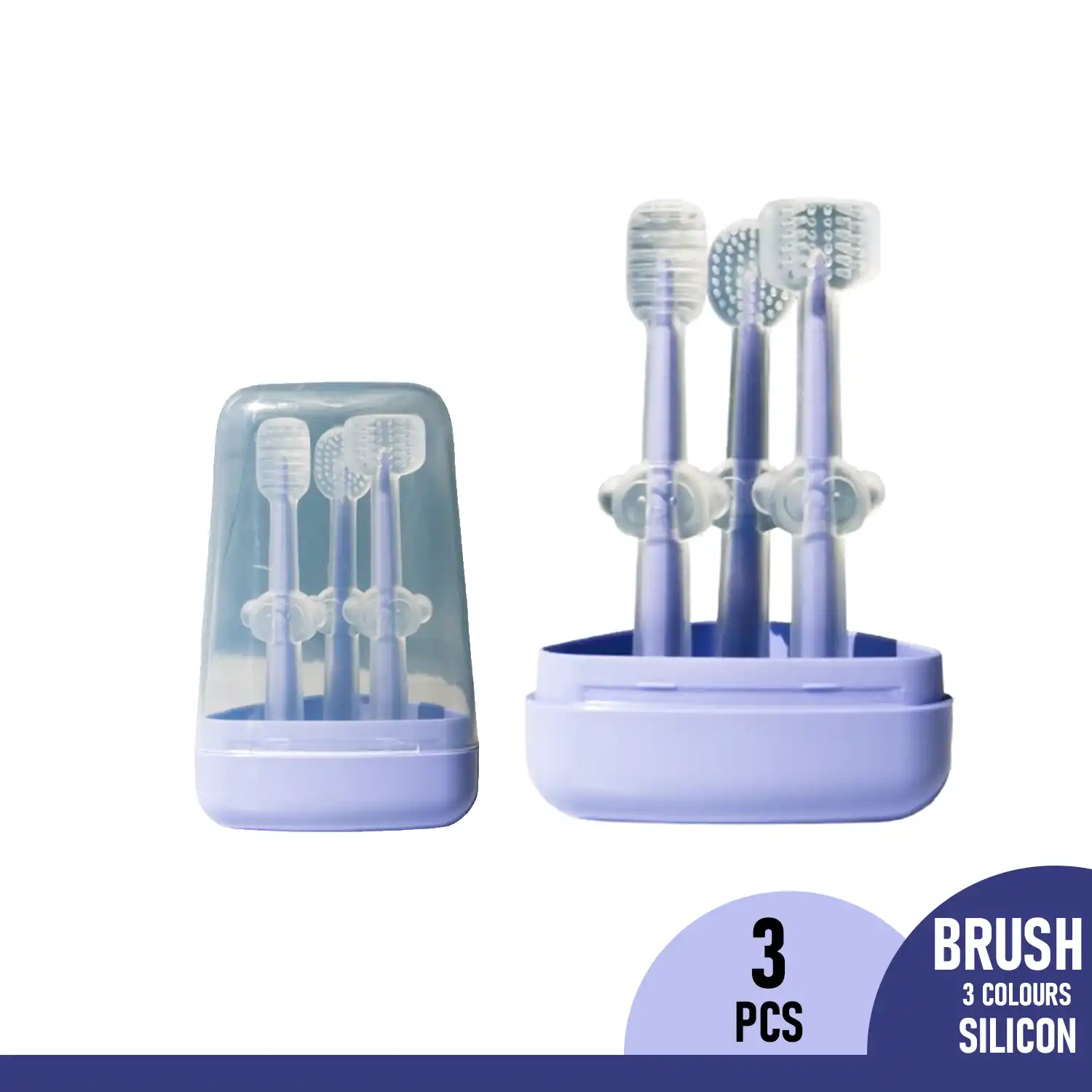 Baby brush Purple 3pcs Set