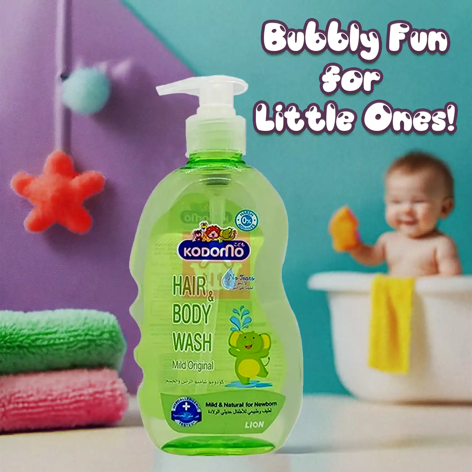 Kodomo hair & body wash 400ml