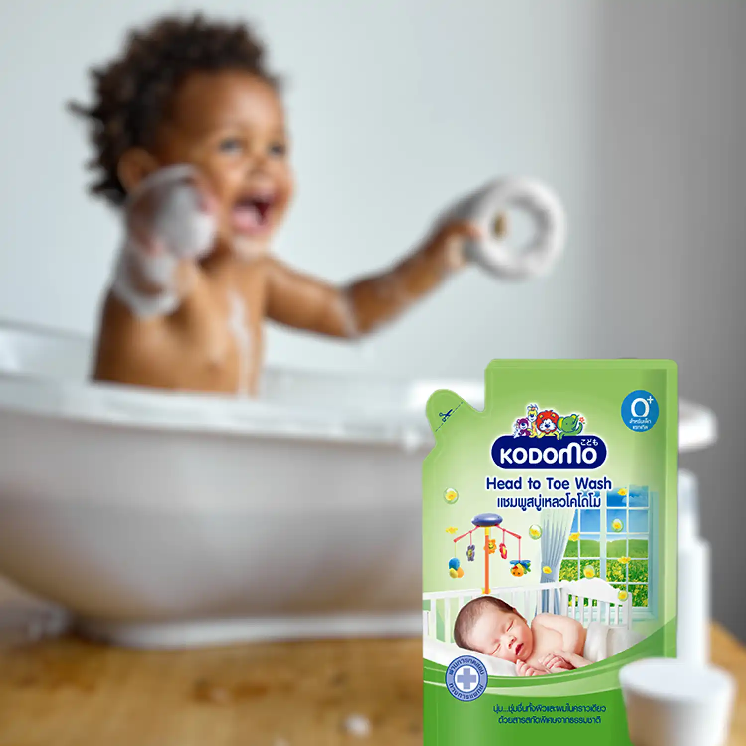 Kodomo head to toe wash 380ml 