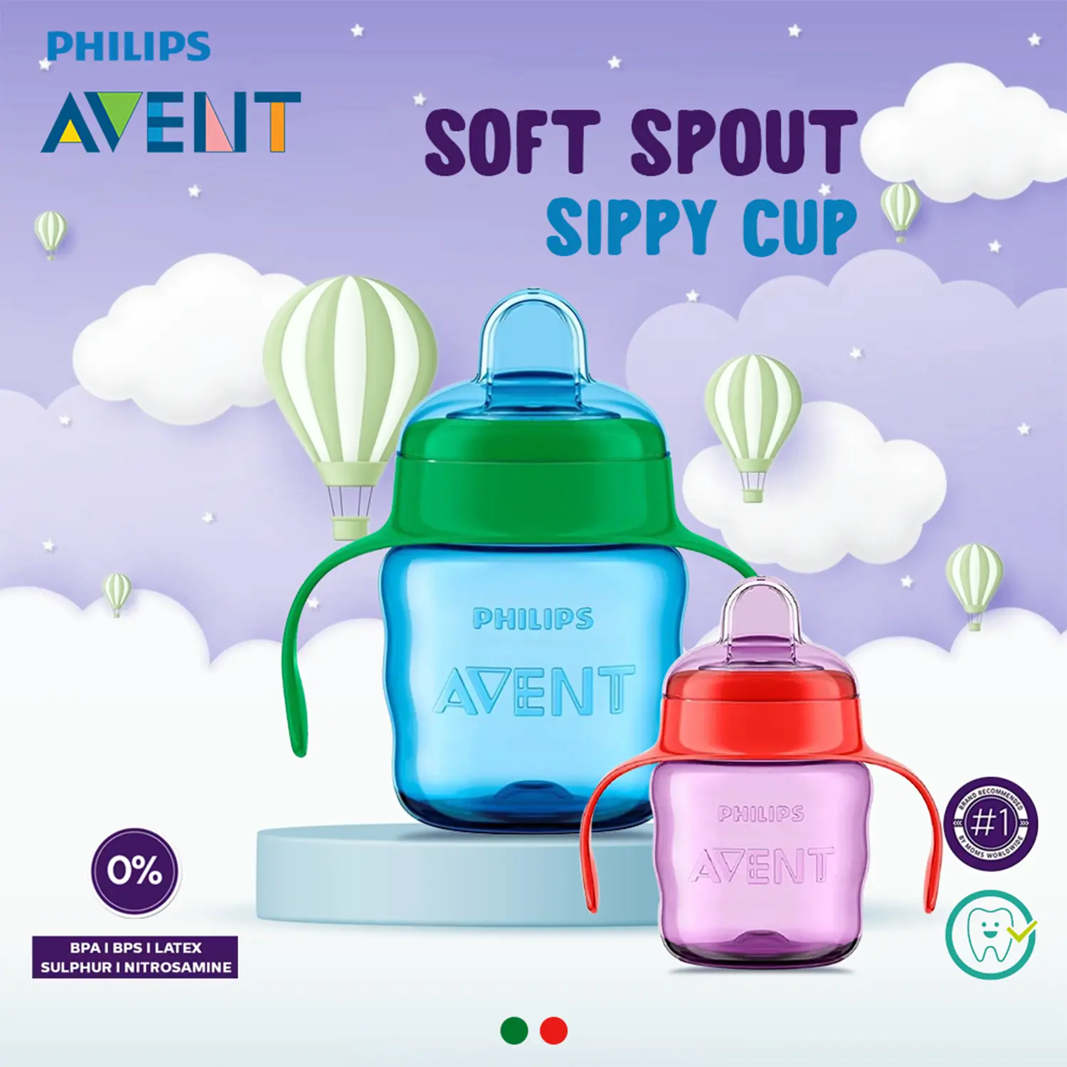 Baby Classic Spout Cup 6m+ (Blue) 200 ml 