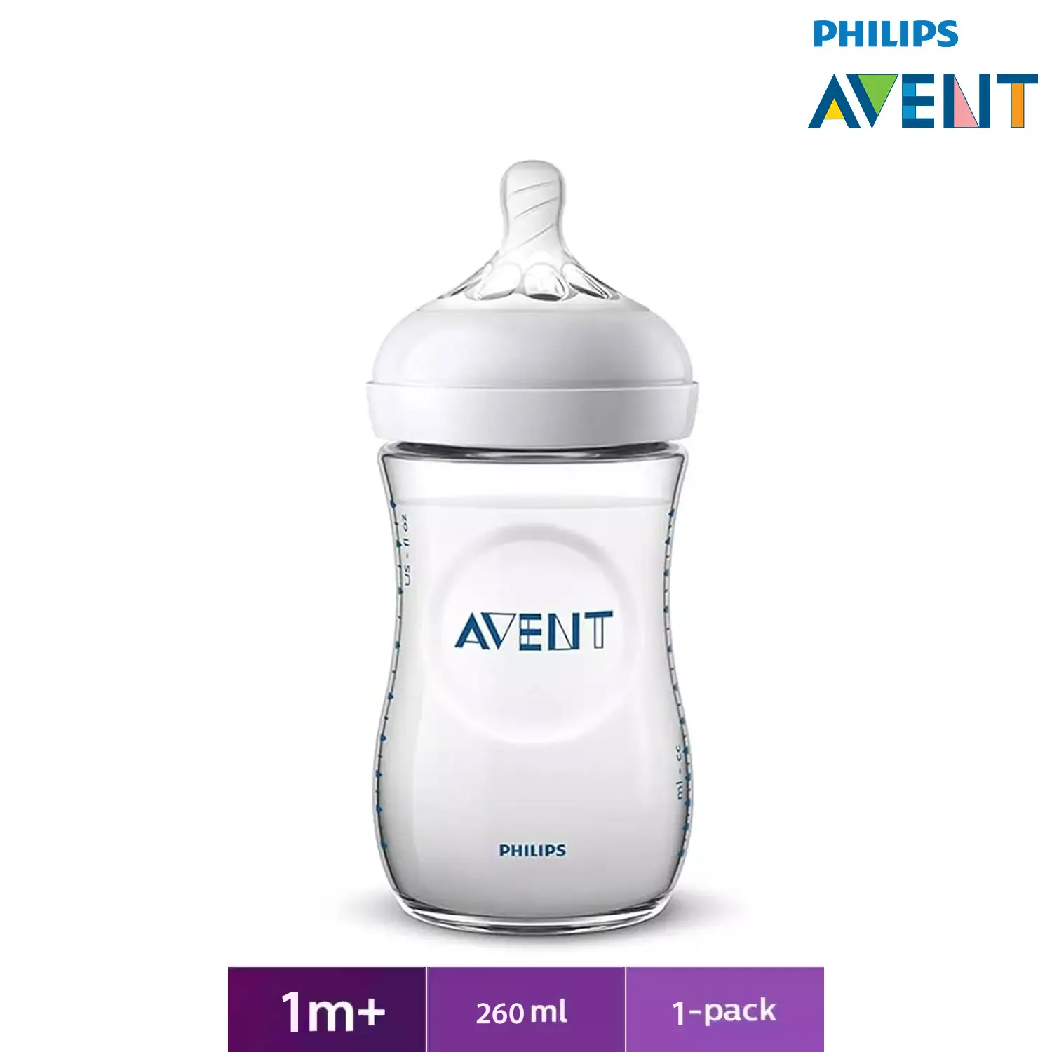 Philips Avent Natural Ultra Soft Feeder (White) 260ml Single