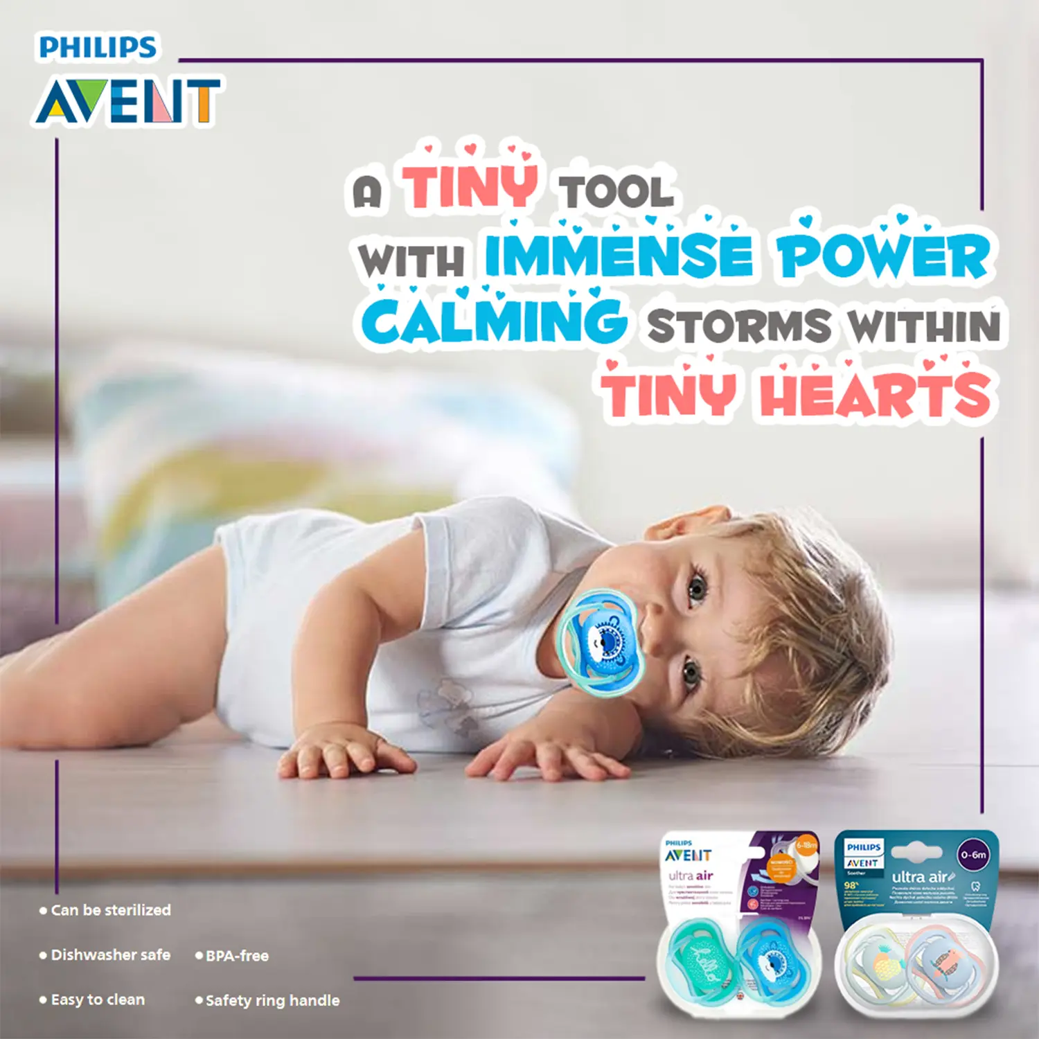 Philips Avent Ultra Air Pacifiers 0-6m