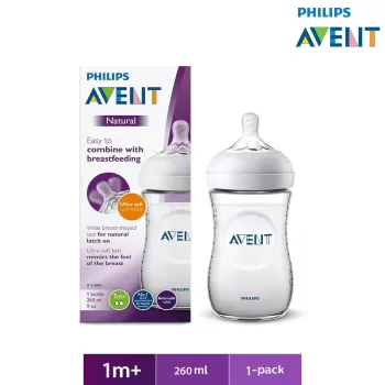 Philips Avent Natural Ultra Soft Feeder (White) 260ml Single